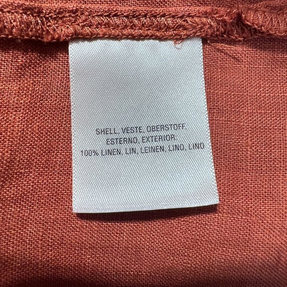 Anthropologie Holding Horses Tunic Top Small Ginnie Linen 3/4 Puff Sleeve‎ - Picture 11 of 14